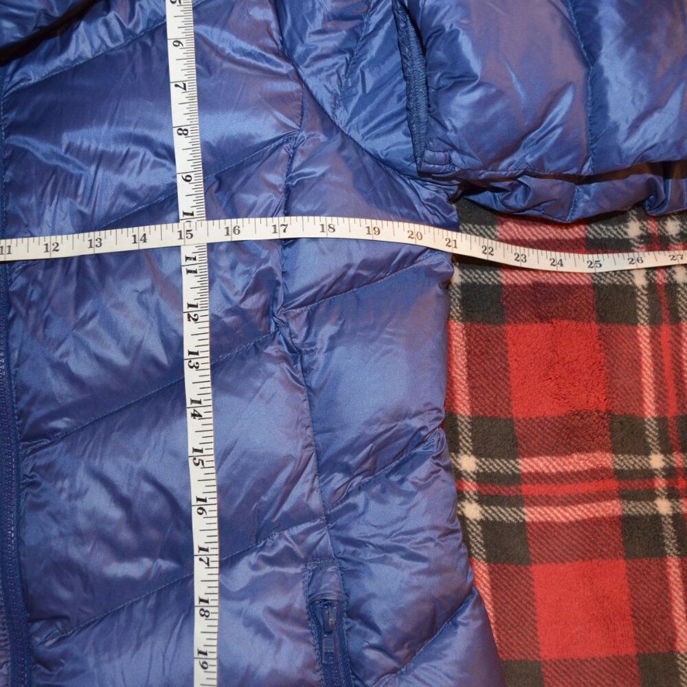 LL Bean down ultralight puffer coat, size M, blue Downtek - Picture 10 of 10